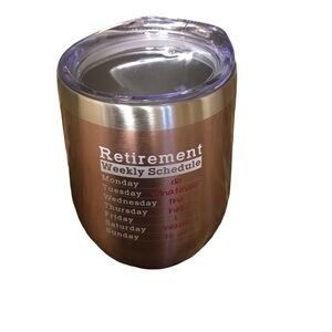 NIB Retirement 12oz Insulated Wine Tumber/Straw and Gift Card included.